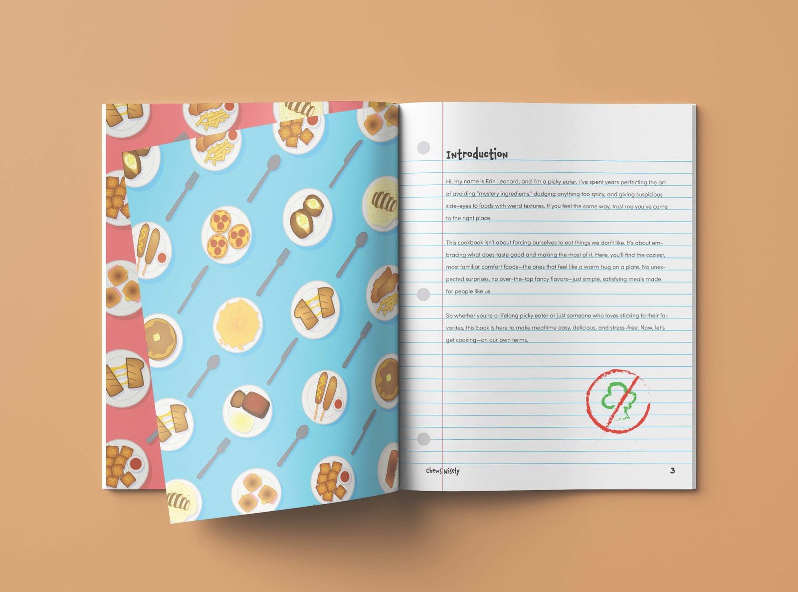 page with name of project and the course